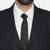 Men black solid regular fit single-breasted pure linen suit