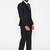 Men black solid regular fit single-breasted pure linen suit