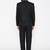 Men black solid regular fit single-breasted pure linen suit