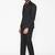 Men black solid single-breasted regular fit suit