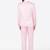 Men pink solid single-breasted regular fit party suit