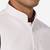 Men white solid bandhgala formal two-piece suit