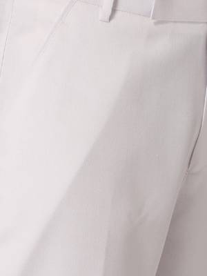 Men white solid bandhgala formal two-piece suit 3