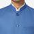 Men blue solid bandhgala formal two-piece suit