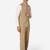 Men beige solid bandhgala formal two-piece suit