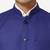 Men blue solid bandhgala formal two-piece suit