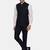 Men black solid bandhgala formal two-piece suit