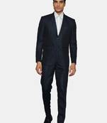 Men green tailored fit single-breasted two-piece suits suit