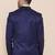 Men blue solid 2 piece tuxedo formal suits