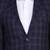 Men blue checked single-breasted two-piece suit