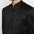 Men black solid 2-piece bandhgala suit