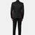 Men black solid single-breasted three-piece tuxedo suit
