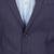 Men blue solid single-breasted 3-piece suit