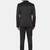 Men black solid single-breasted two-piece suit