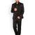 Men black single-breasted regular fit party suit