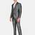 Men grey single-breasted tailored-fit 2-piece formal suit