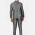 Men grey single-breasted tailored-fit 2-piece formal suit