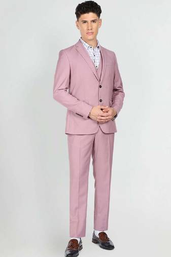Men single-breasted three piece formal suit