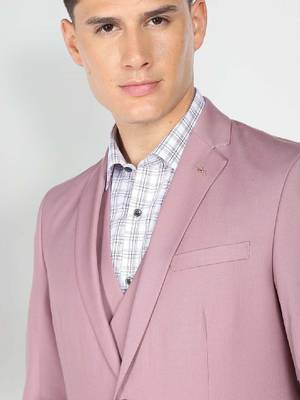 Men single-breasted three piece formal suit 2