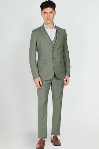Men tailored single-breasted formal suits