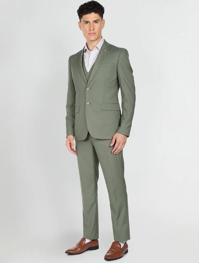 Men tailored single-breasted formal suits