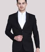 Men single-breasted slim-fit two-piece suit