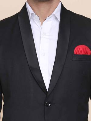Men single-breasted slim-fit two-piece suit 2