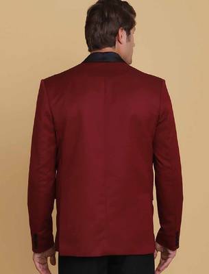Men slim-fit single-breasted two-piece formal suit 4