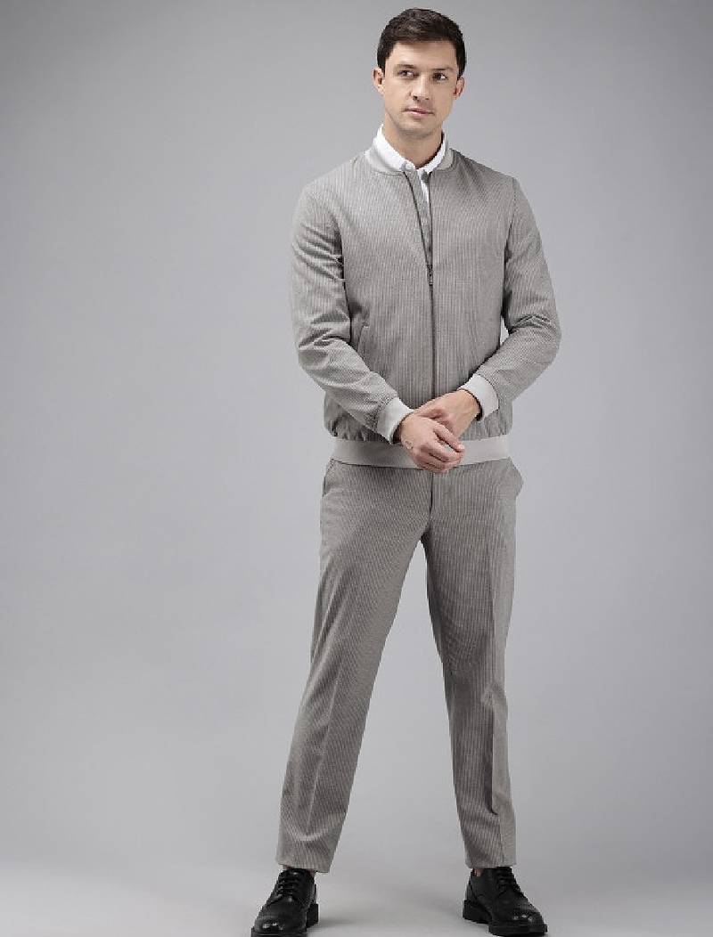 Striped neo fit 2 piece formal suits