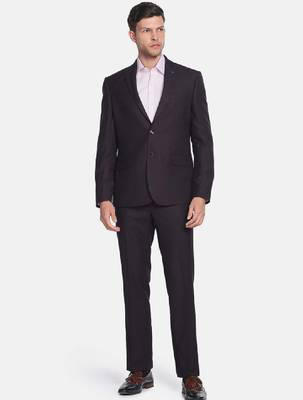 Men 2-piece self design single-breasted suit 1