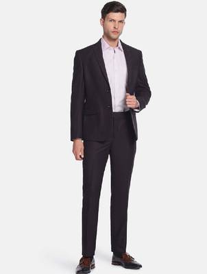 Men 2-piece self design single-breasted suit 3