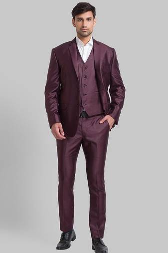 Men super slim-fit single-breasted 3-pc party suit