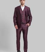 Men super slim-fit single-breasted 3-pc party suit