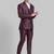 Men super slim-fit single-breasted 3-pc party suit