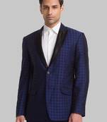 Men printed super slim-fit single-breasted two-piece formal suit