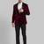 Men velvet single breasted two-piece suit