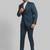 Men self design super slim fit single-breasted three-piece formal suit