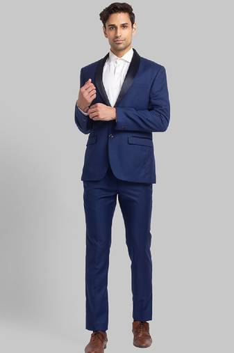 Men super slim-fit single-breasted two-piece suit