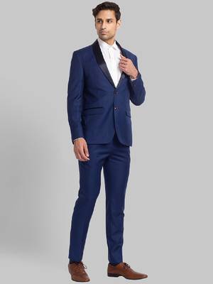 Men super slim-fit single-breasted two-piece suit 3