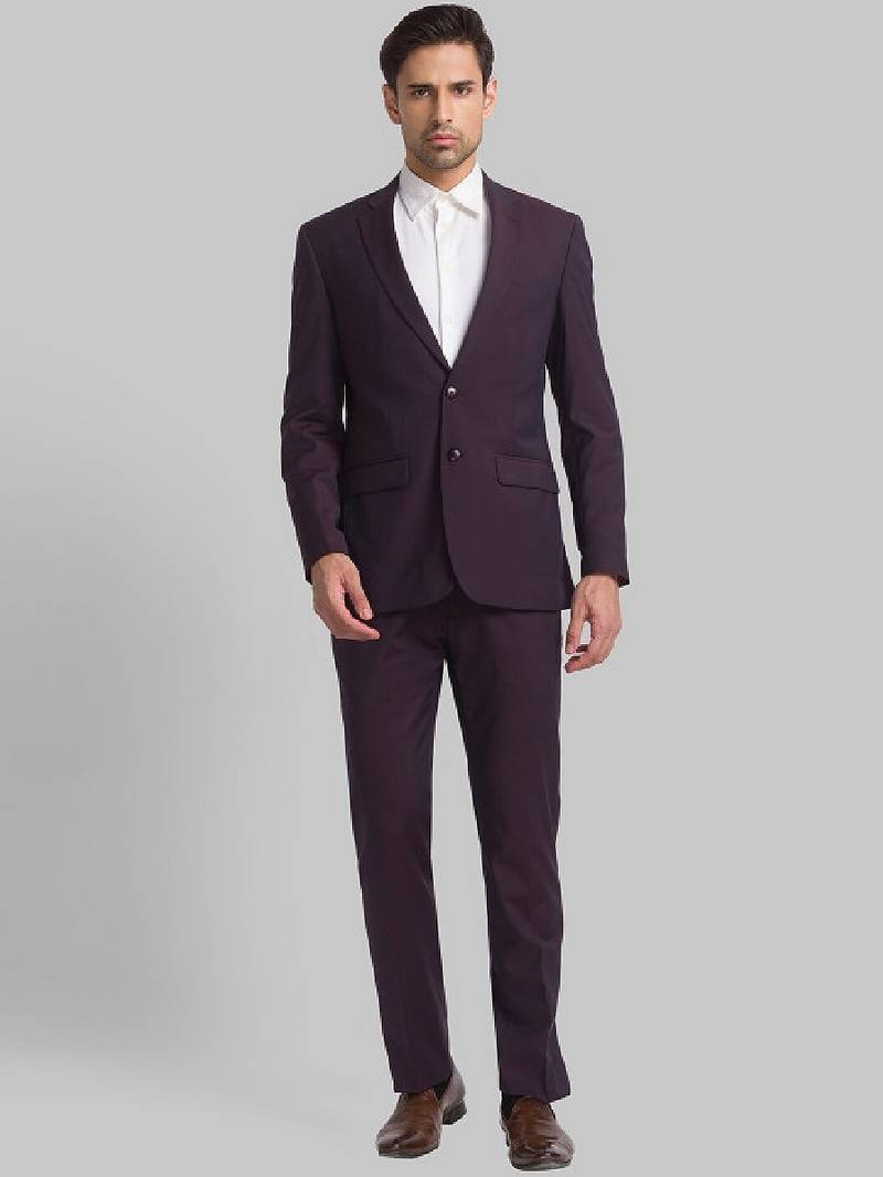 Men single breasted two piece formal suit