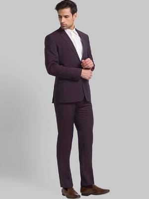 Men single breasted two piece formal suit 3