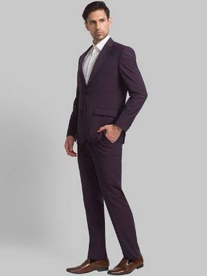 Men single breasted two piece formal suit 4