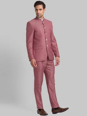 Men single breasted two piece formal suit 3