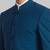 Men woven-designed single-breasted bandhgala blazer two-piece suit