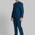 Men woven-designed single-breasted bandhgala blazer two-piece suit