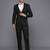 Men checked slim-fit single-breasted two-piece formal suit