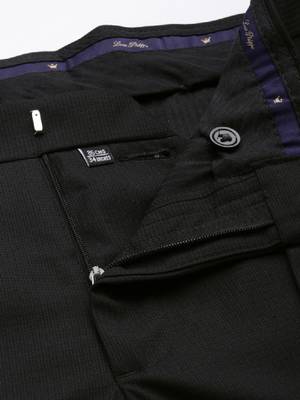 Men checked slim-fit single-breasted two-piece formal suit 3