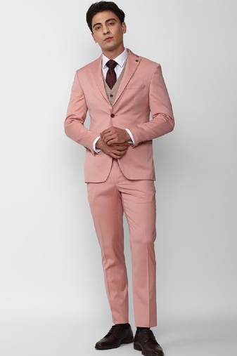 Single-breasted slim-fit 3-piece formal suit
