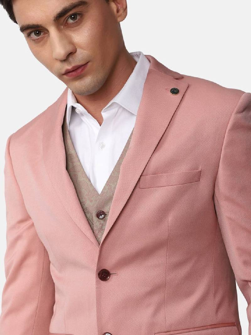Single-breasted slim-fit 3-piece formal suit