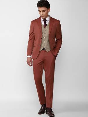 Single-breasted slim-fit 3-piece formal suit 1